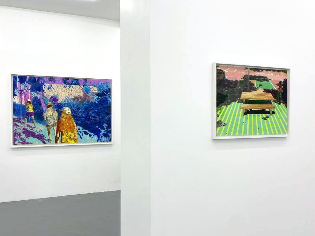 "Lull after the storm" - exhibition view, Karolina Orzełek, galerie Sabine Bayasli, december 2020