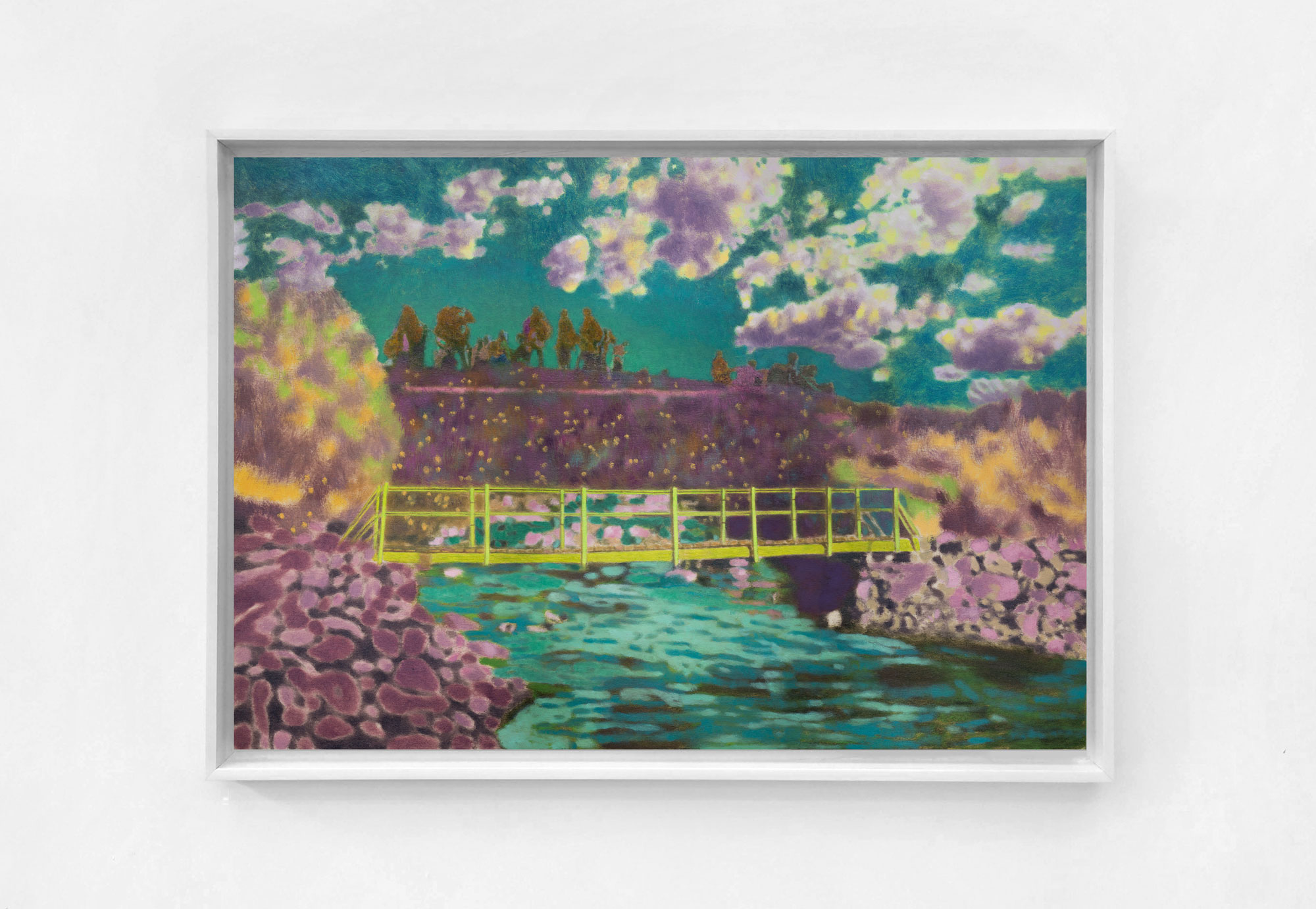 Karolina Orzełek, "Moonlight island", 2021, 72 x 50 cm, oil on panel